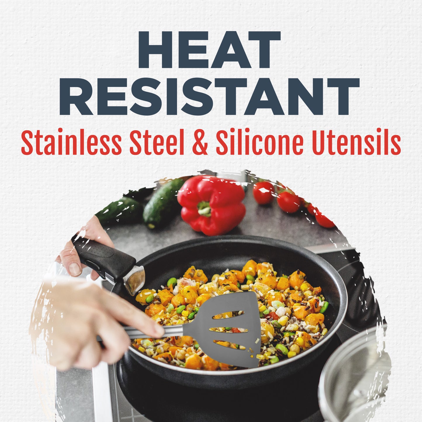 6 Piece Stainless Steel Cooking Utensils