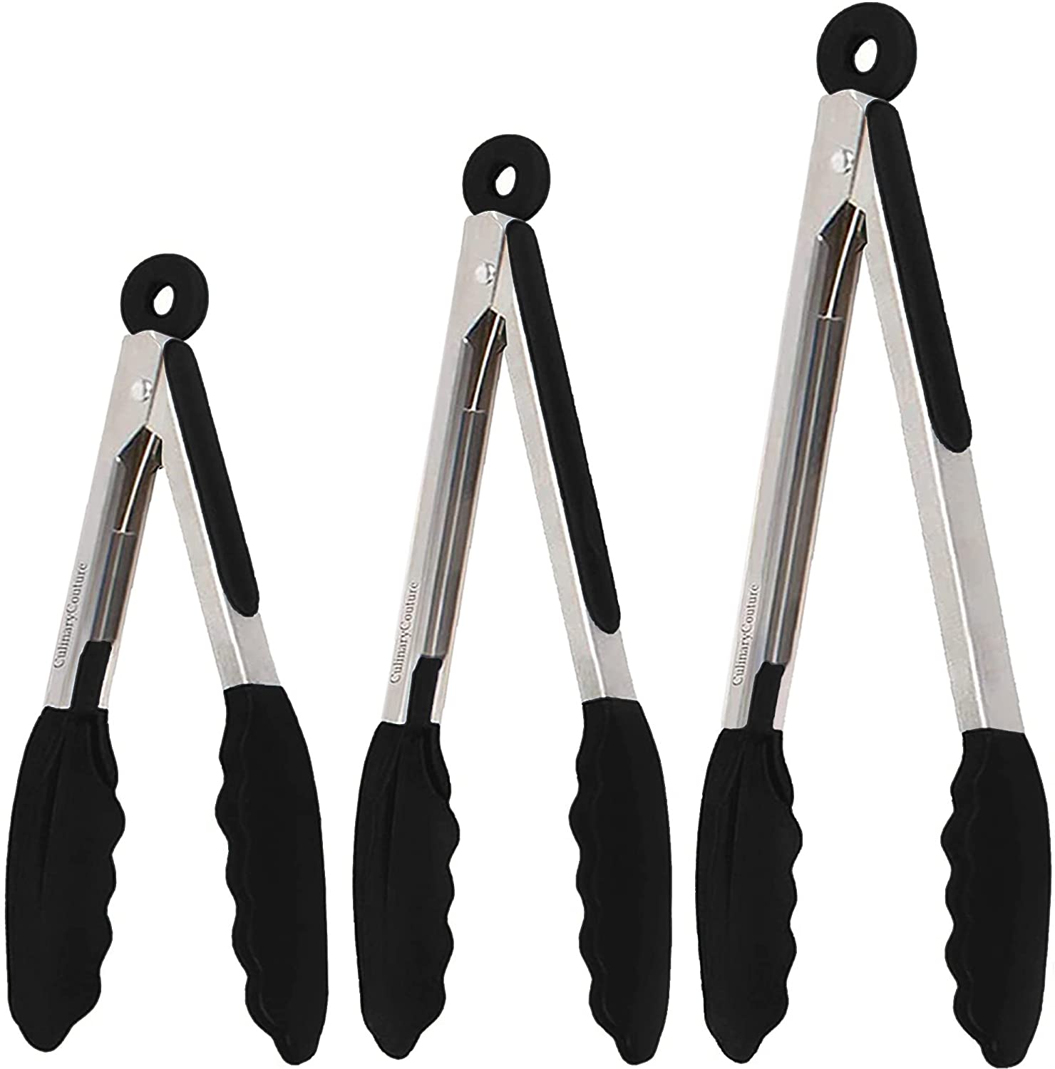 3 Piece Kitchen Tongs – Culinary Couture Life