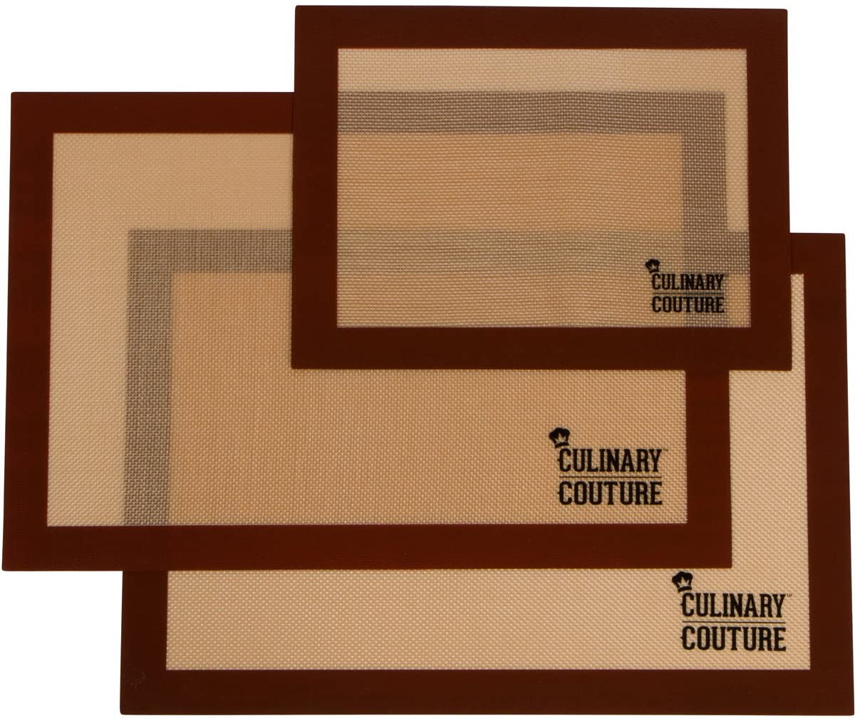 Culinary Couture Silicone Baking Mat Set - Non-Stick Cookie Sheet –  Culinary Couture Life