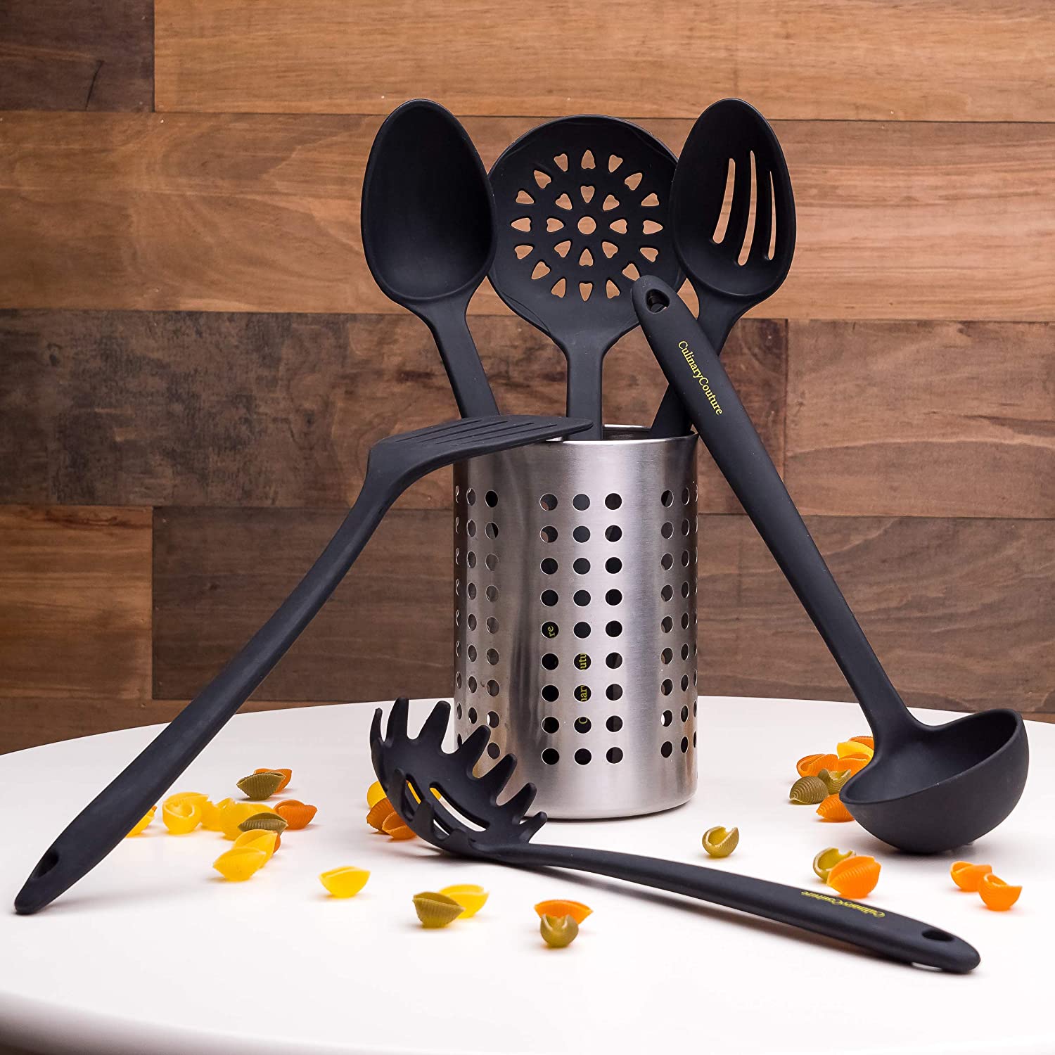 Stainless Steel Silicone Cooking Utensils Set - Heat Resistant + Ebook –  Culinary Couture Life