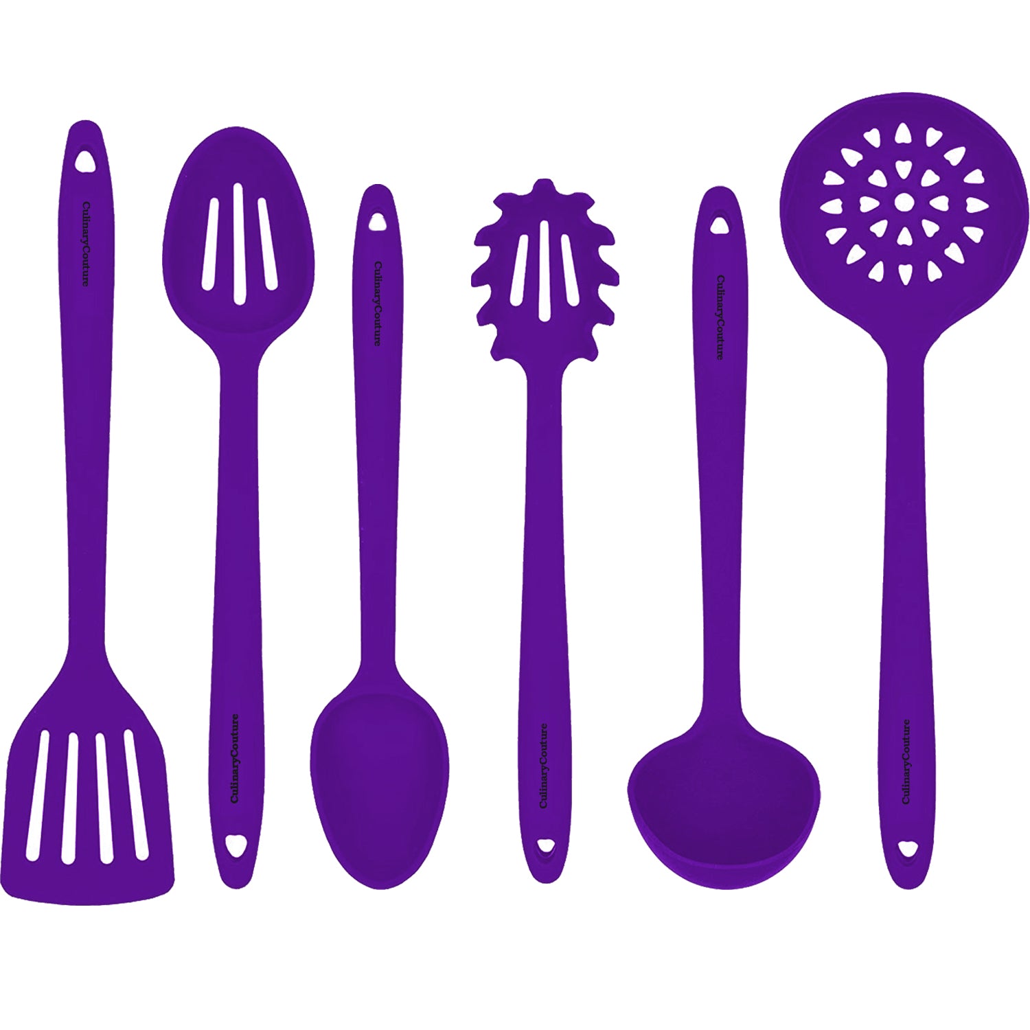 Silicone Cooking Utensils Set – Sturdy Steel Inner Core + Recipe Ebook –  Culinary Couture Life
