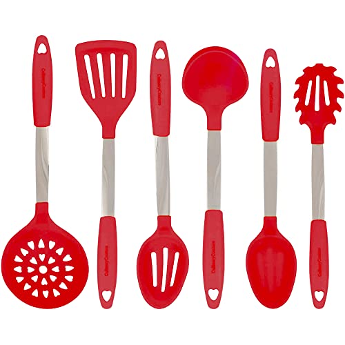Pranski silicone cooking kitchen utensils set- 392? heat resistant dishwasher  safe kitchen utensils sets for cooking with stainless s