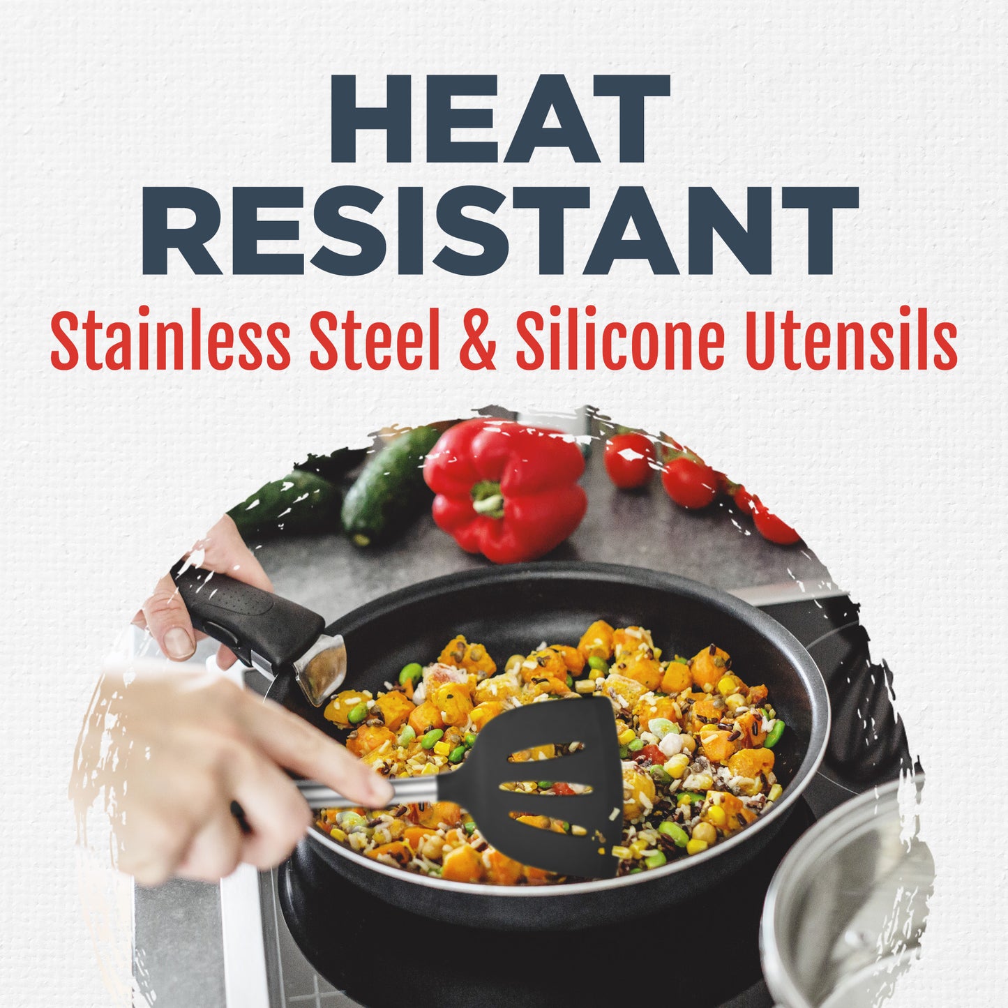 6 Piece Stainless Steel Cooking Utensils