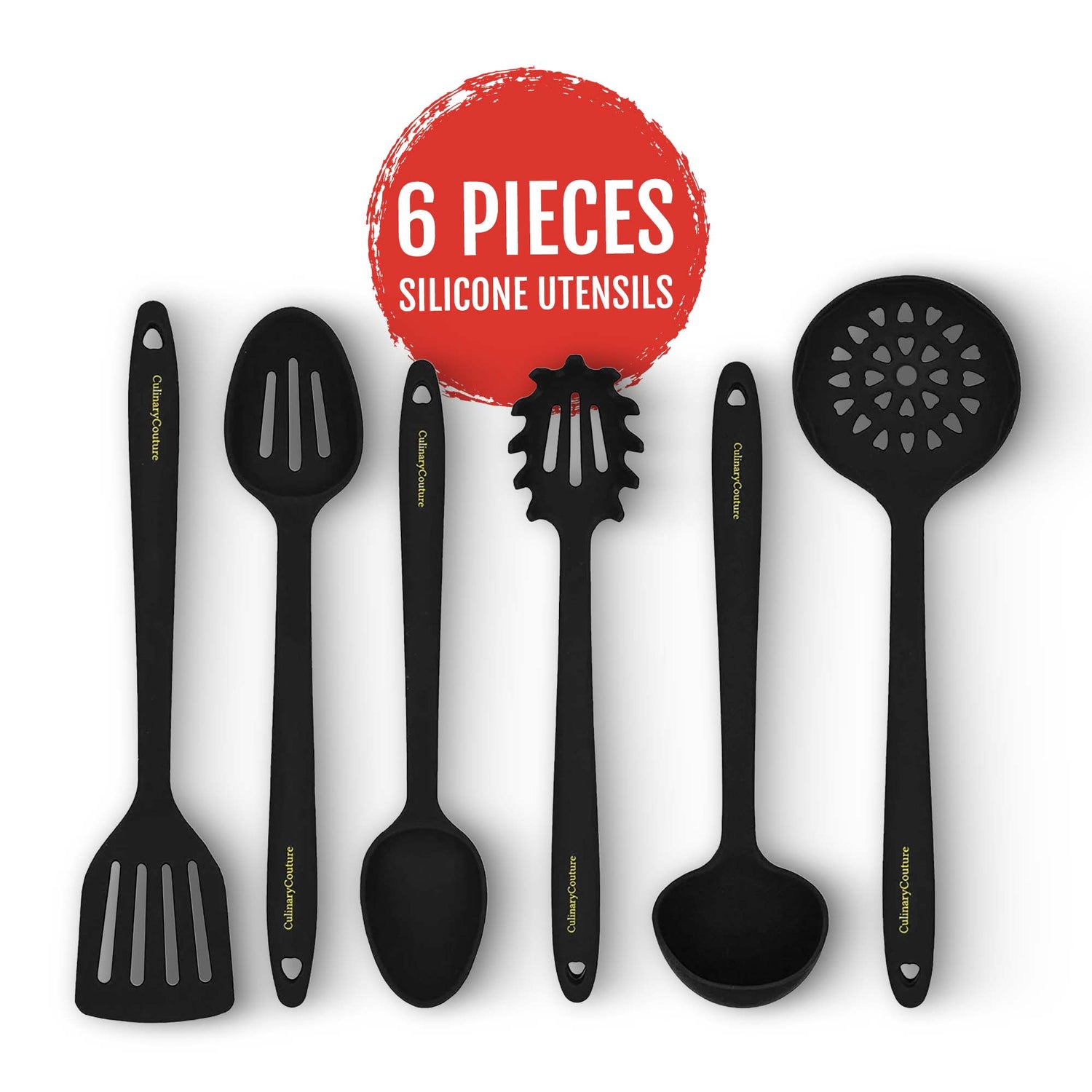 Culinary Couture Grey Silicone Cooking Utensils Set of 6, Non-Stick  Heat-Resistant Silicone Kitchen …See more Culinary Couture Grey Silicone  Cooking